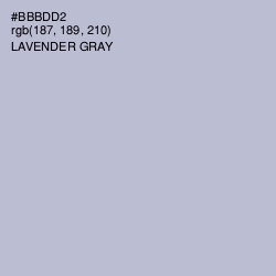 #BBBDD2 - Lavender Gray Color Image