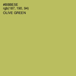 #BBBE5E - Olive Green Color Image