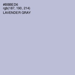 #BBBED6 - Lavender Gray Color Image