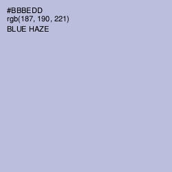#BBBEDD - Blue Haze Color Image