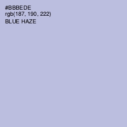 #BBBEDE - Blue Haze Color Image