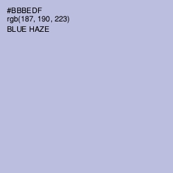 #BBBEDF - Blue Haze Color Image