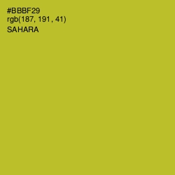 #BBBF29 - Sahara Color Image