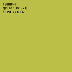 #BBBF47 - Olive Green Color Image