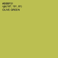 #BBBF51 - Olive Green Color Image