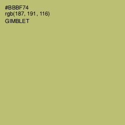 #BBBF74 - Gimblet Color Image