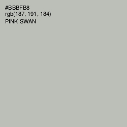 #BBBFB8 - Pink Swan Color Image