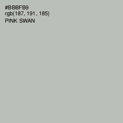 #BBBFB9 - Pink Swan Color Image
