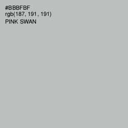 #BBBFBF - Pink Swan Color Image