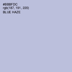 #BBBFDC - Blue Haze Color Image