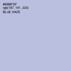 #BBBFDF - Blue Haze Color Image