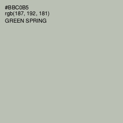 #BBC0B5 - Green Spring Color Image