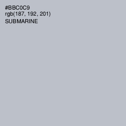 #BBC0C9 - Submarine Color Image