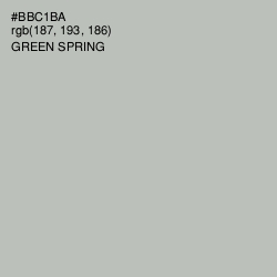 #BBC1BA - Green Spring Color Image