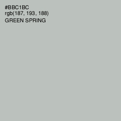#BBC1BC - Green Spring Color Image