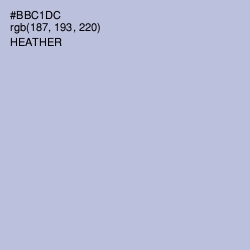 #BBC1DC - Heather Color Image