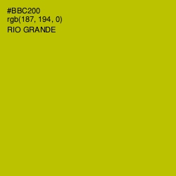 #BBC200 - Rio Grande Color Image