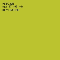#BBC32E - Key Lime Pie Color Image