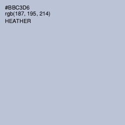 #BBC3D6 - Heather Color Image