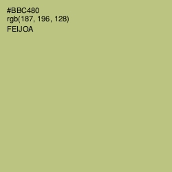 #BBC480 - Feijoa Color Image