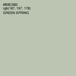 #BBC5B2 - Green Spring Color Image