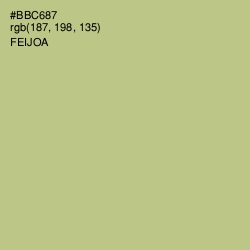 #BBC687 - Feijoa Color Image