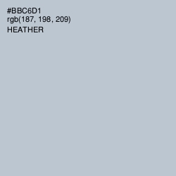 #BBC6D1 - Heather Color Image