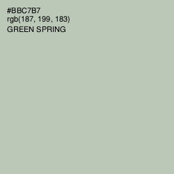 #BBC7B7 - Green Spring Color Image