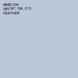 #BBC7D9 - Heather Color Image