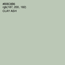 #BBC8B6 - Clay Ash Color Image