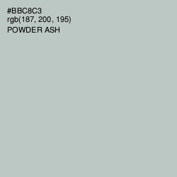 #BBC8C3 - Powder Ash Color Image