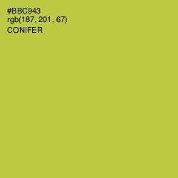 #BBC943 - Conifer Color Image