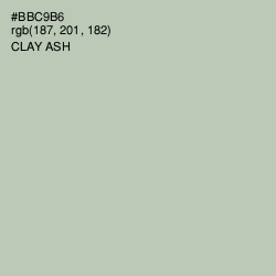 #BBC9B6 - Clay Ash Color Image