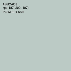 #BBCAC5 - Powder Ash Color Image