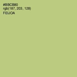 #BBCB80 - Feijoa Color Image