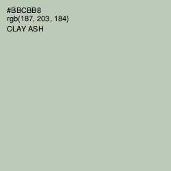 #BBCBB8 - Clay Ash Color Image