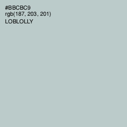 #BBCBC9 - Loblolly Color Image