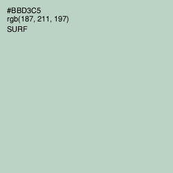 #BBD3C5 - Surf Color Image