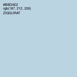 #BBD4E2 - Ziggurat Color Image