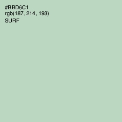 #BBD6C1 - Surf Color Image