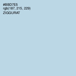 #BBD7E5 - Ziggurat Color Image