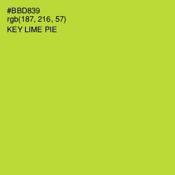 #BBD839 - Key Lime Pie Color Image