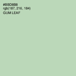 #BBD8B8 - Gum Leaf Color Image