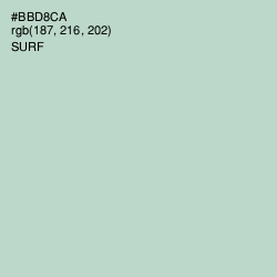 #BBD8CA - Surf Color Image