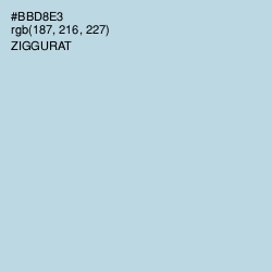 #BBD8E3 - Ziggurat Color Image