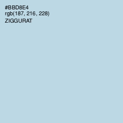 #BBD8E4 - Ziggurat Color Image