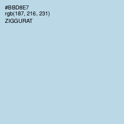 #BBD8E7 - Ziggurat Color Image