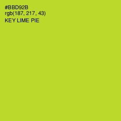 #BBD92B - Key Lime Pie Color Image