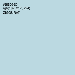 #BBD9E0 - Ziggurat Color Image
