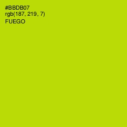 #BBDB07 - Fuego Color Image